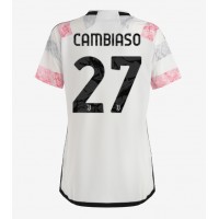 Fotbalové Dres Juventus Andrea Cambiaso #27 Dámské Venkovní 2023-24 Krátký Rukáv